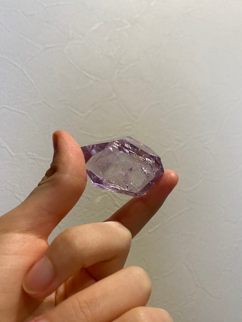 アメジスト　アメトリン　パワーストーン　置物 虹　高透明