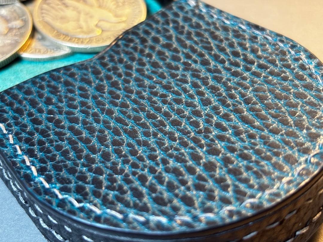 馬蹄型ケース ドラーロ イタリアンレザー 　ハンドメイド　本革