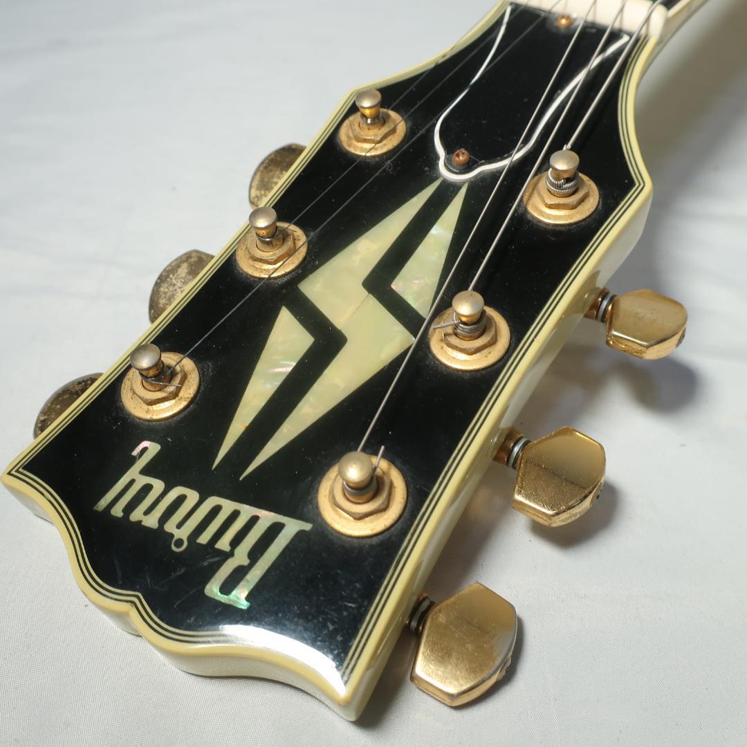 Burny レスポールカスタム エレキギター ケース付 フレットバインディング