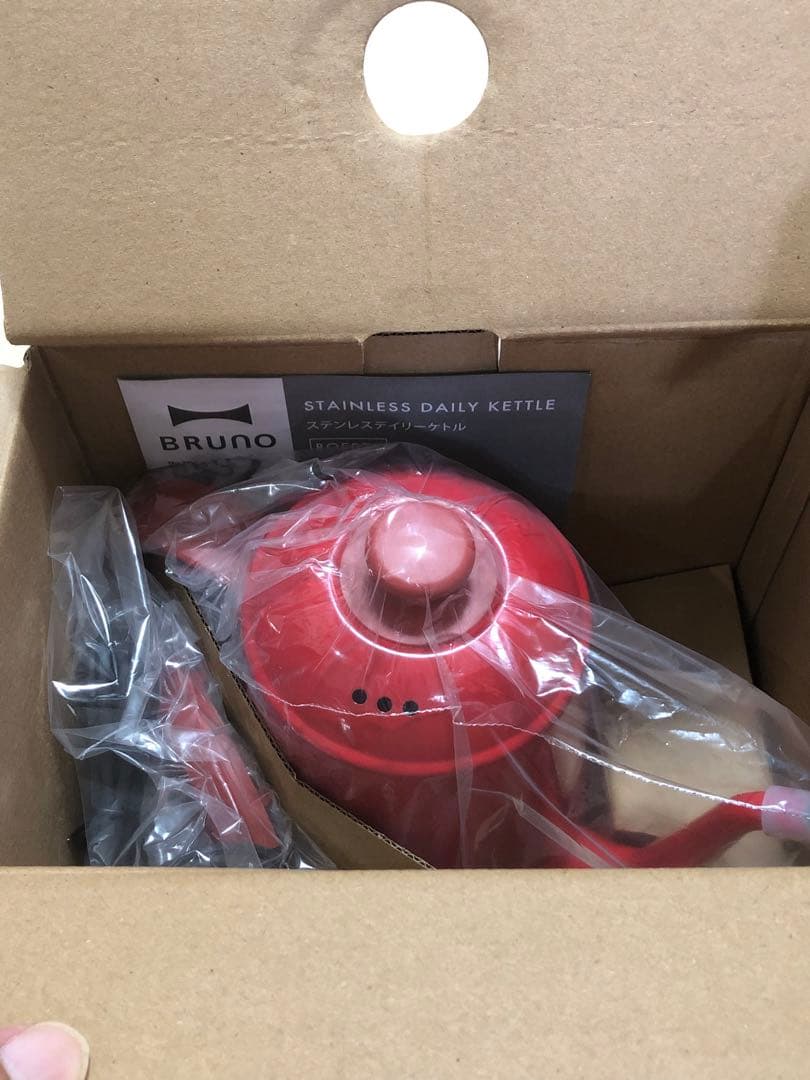 BRUNO ブルーノ ステンレスデイリーケトル　電気ケトル　ケトル　赤　②