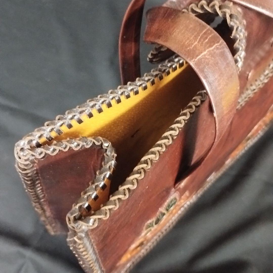 ハンドメイド　レザークラフト　鞄