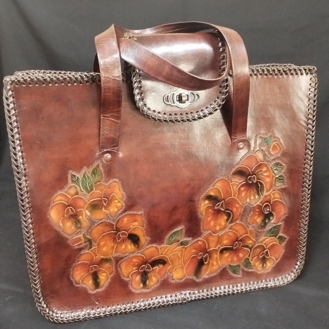 ハンドメイド　レザークラフト　鞄