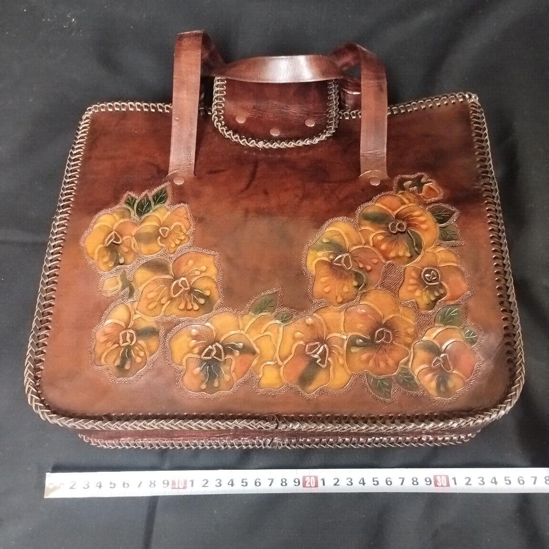 ハンドメイド　レザークラフト　鞄