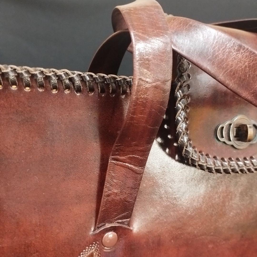 ハンドメイド　レザークラフト　鞄