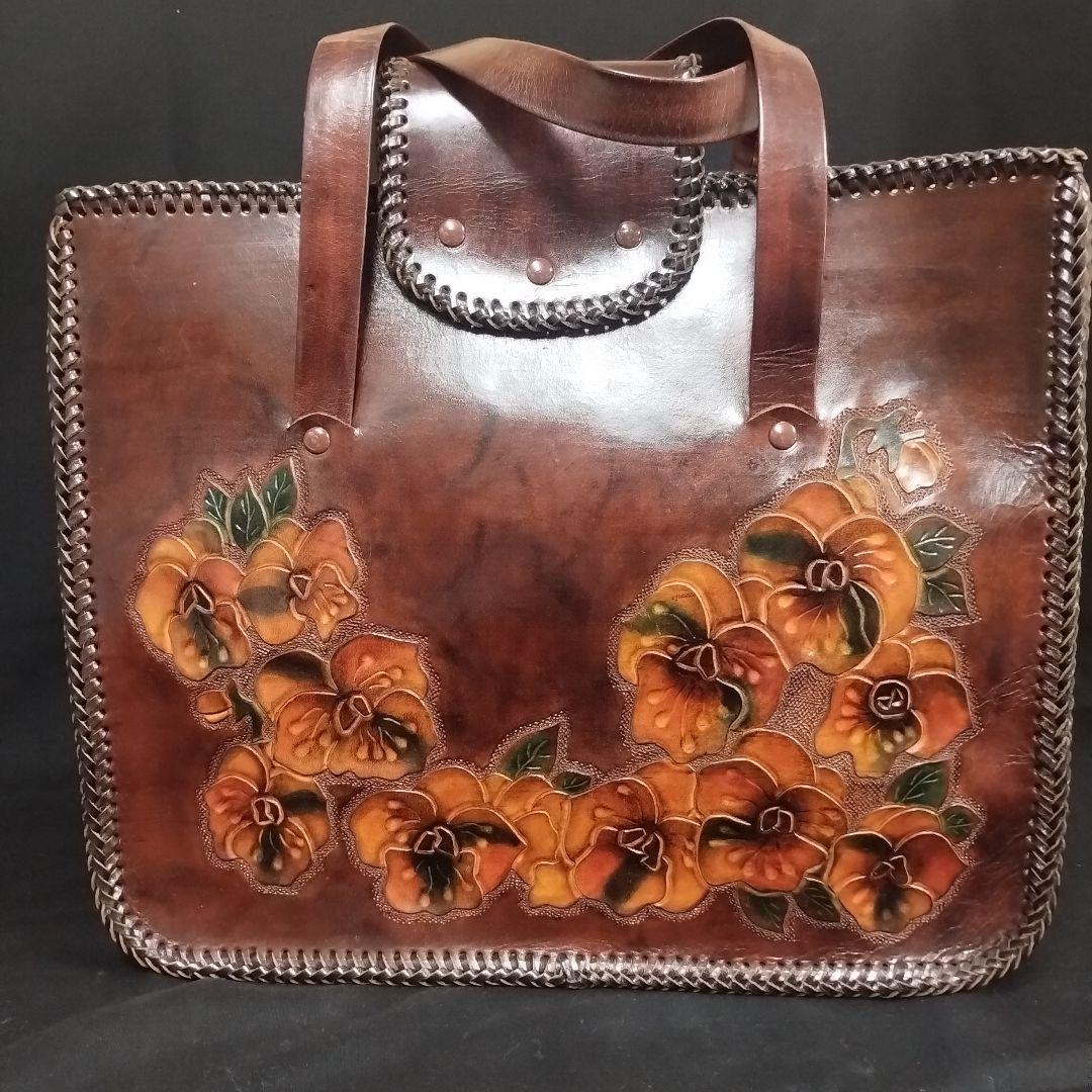ハンドメイド　レザークラフト　鞄