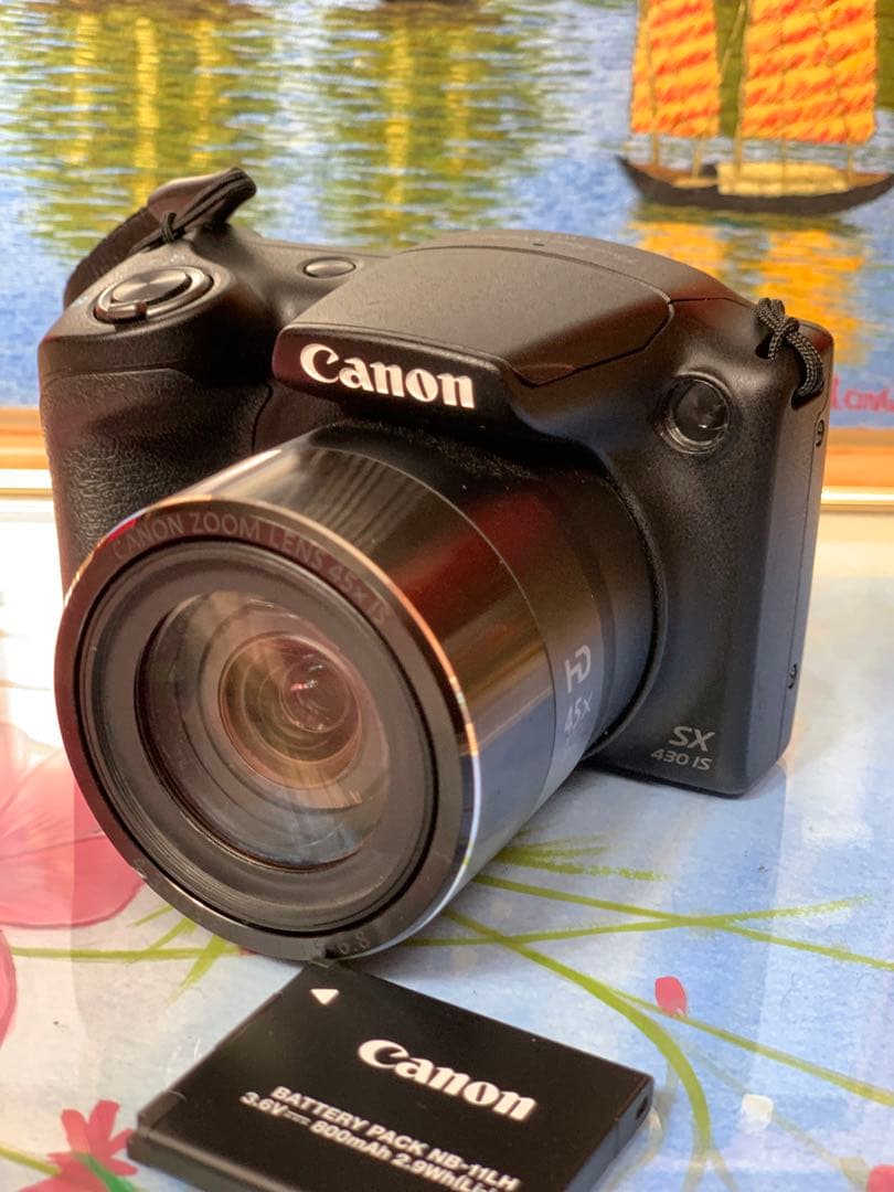 Canon SX430 IS D/カメラ（45倍光学ズーム、Wi-Fi、ブラック