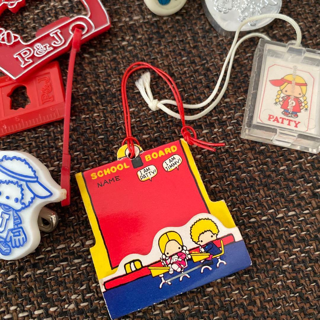 サンリオレトロ　パティ&ジミー　森永キャラメルおまけ　サンリオショップおまけ