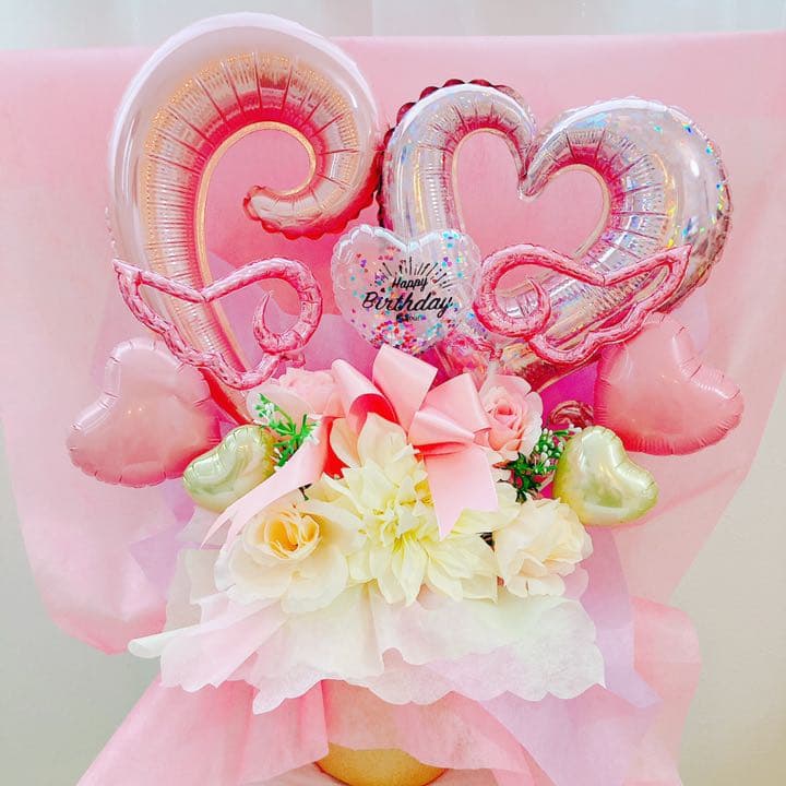 フラワーギフト　おむつケーキ　ベビーギフト　バルーンアート　誕生日プレゼント