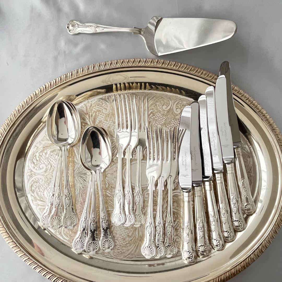 【Smith Seymour】キングスパターンのデザートセット 6名用19本組