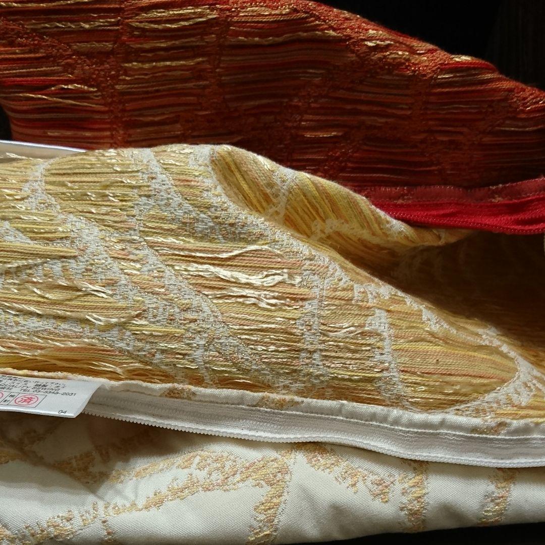 フィスバ（FISBA)クッションカバー　２枚　紅白逸品