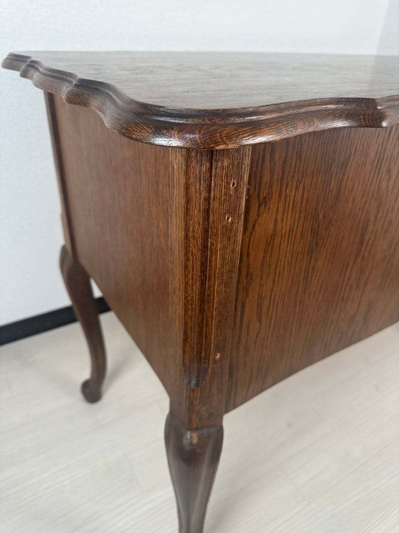 三越 ブルージュ Brugge オーク材 猫脚 デスク ヨーロピアン ※i1※