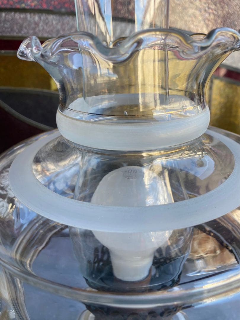 アンティーク 卓上スタンドランプ フロアスタンド ビンテージ ガラス インテリア