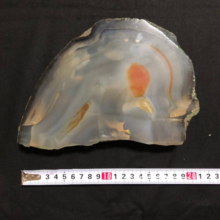 【送料込み❗️】　水晶　メノウ 瑪瑙 台座付き