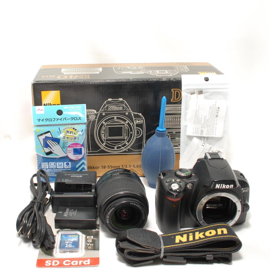 ☘️スマホ転送✨動作良品☘️ニコン Nikon D40 標準レンズキット