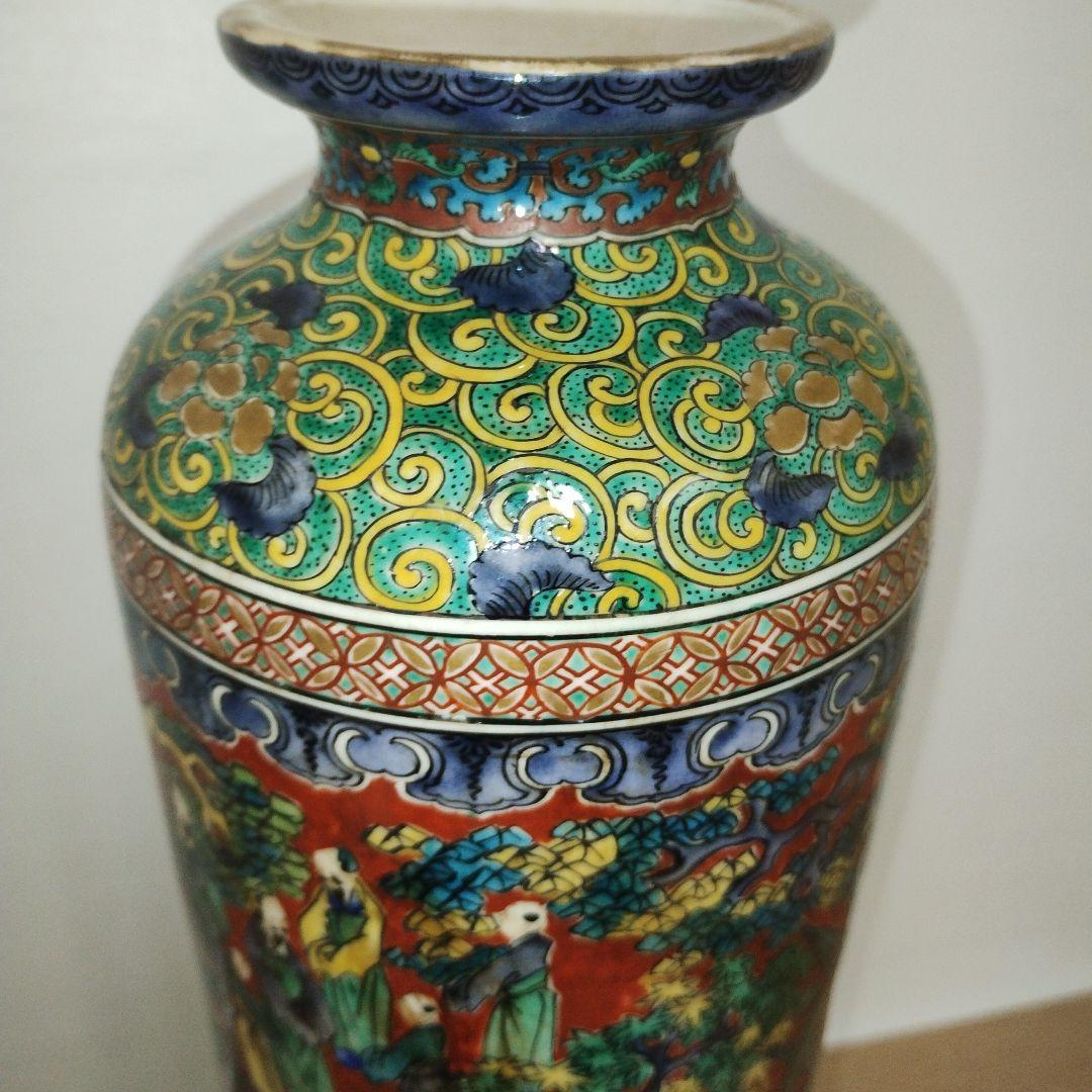 角福 花瓶 木米風