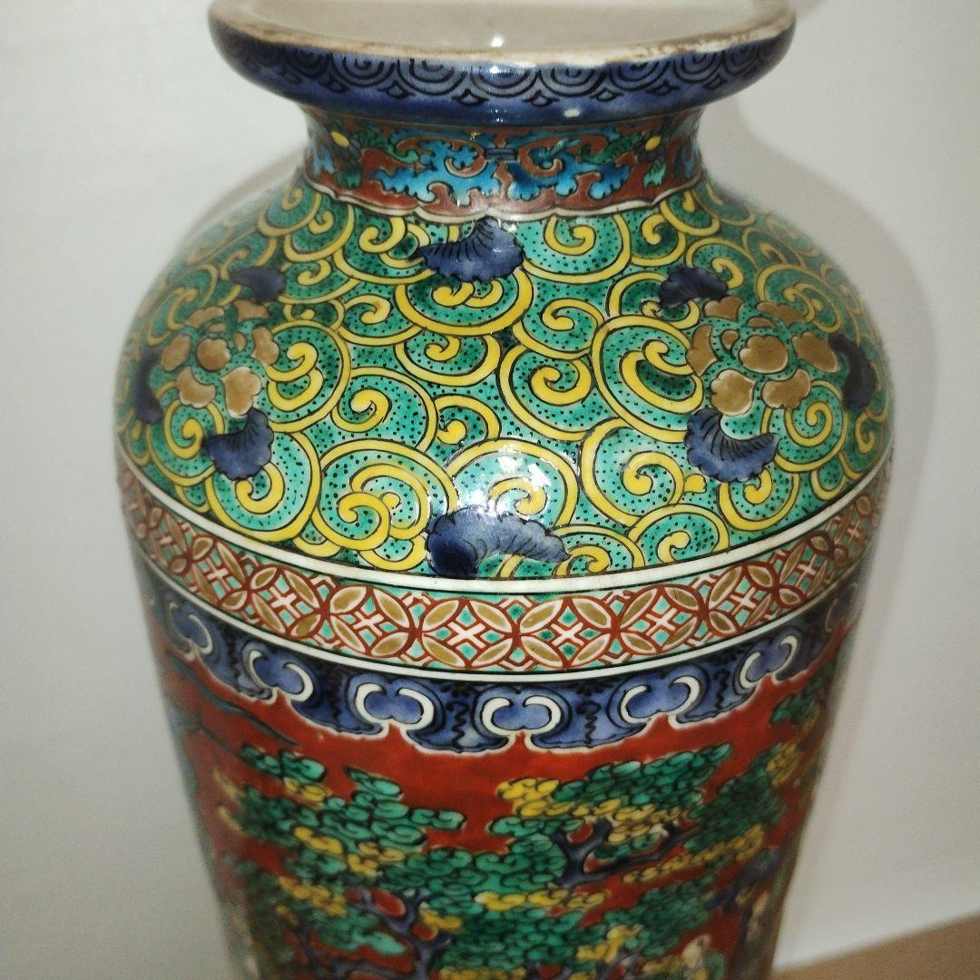 角福 花瓶 木米風