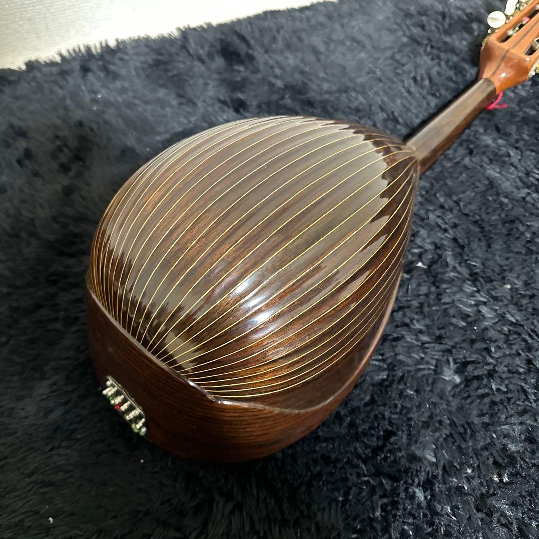 高級 石川マンドリン オーダー品？ 弦楽器 マンドリン リブ掘り