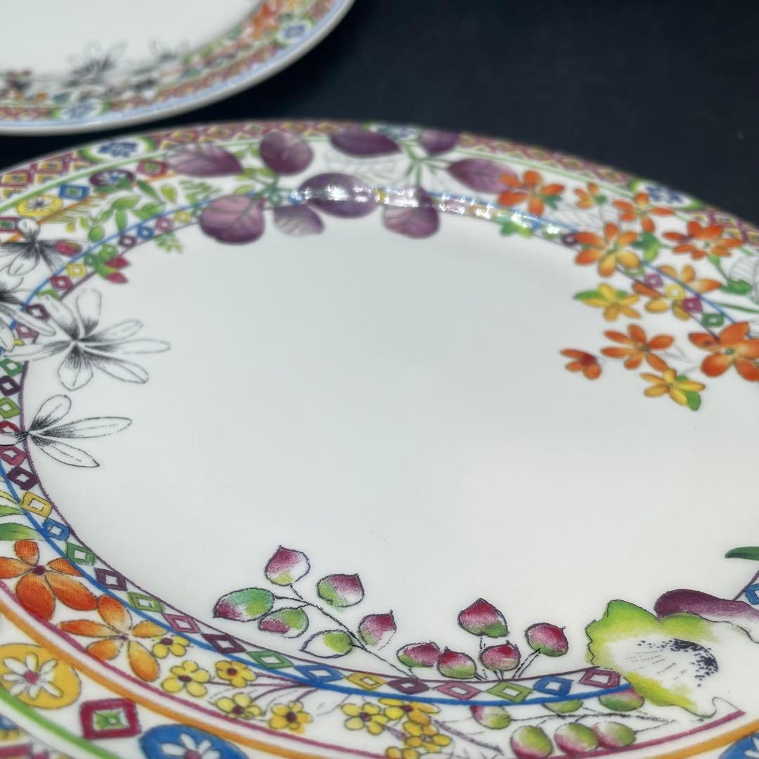美品　ジアン　バカテル　プレート21.8㎝　フランス　ボタニカル　2枚セット