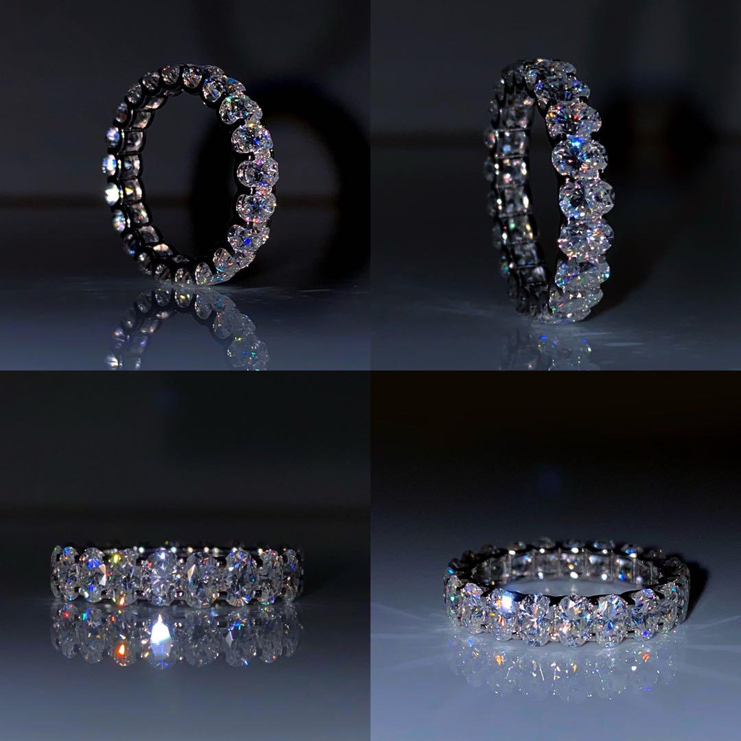 モアサナイト ルース オーバルカット D-E／VVS