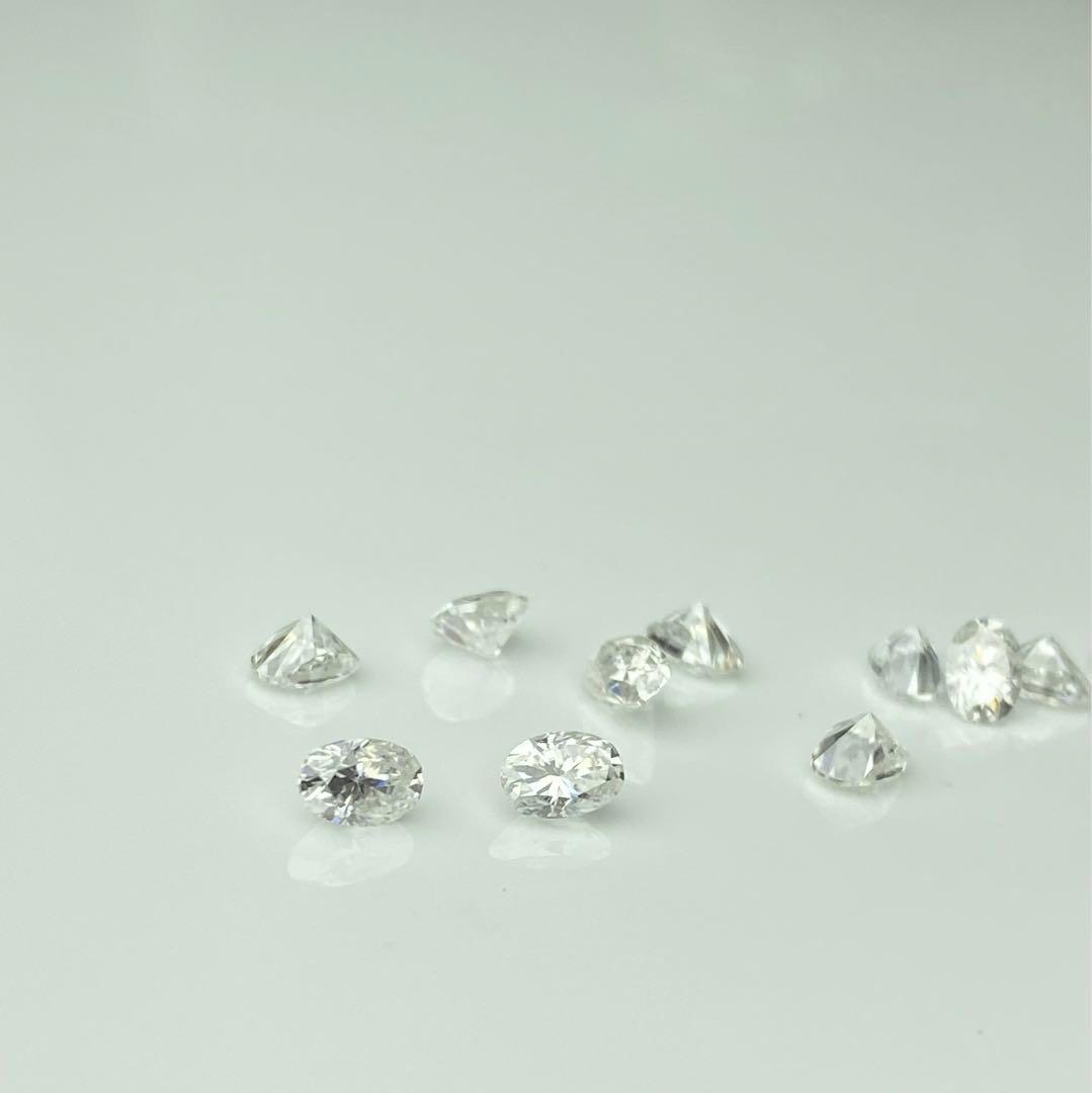 モアサナイト ルース オーバルカット D-E／VVS