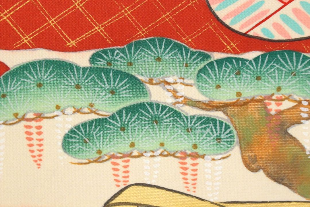 No5418掛軸　豊田紅陽　「御雛」　立雛図　絹本着色　共箱　桃の節句　送料無料