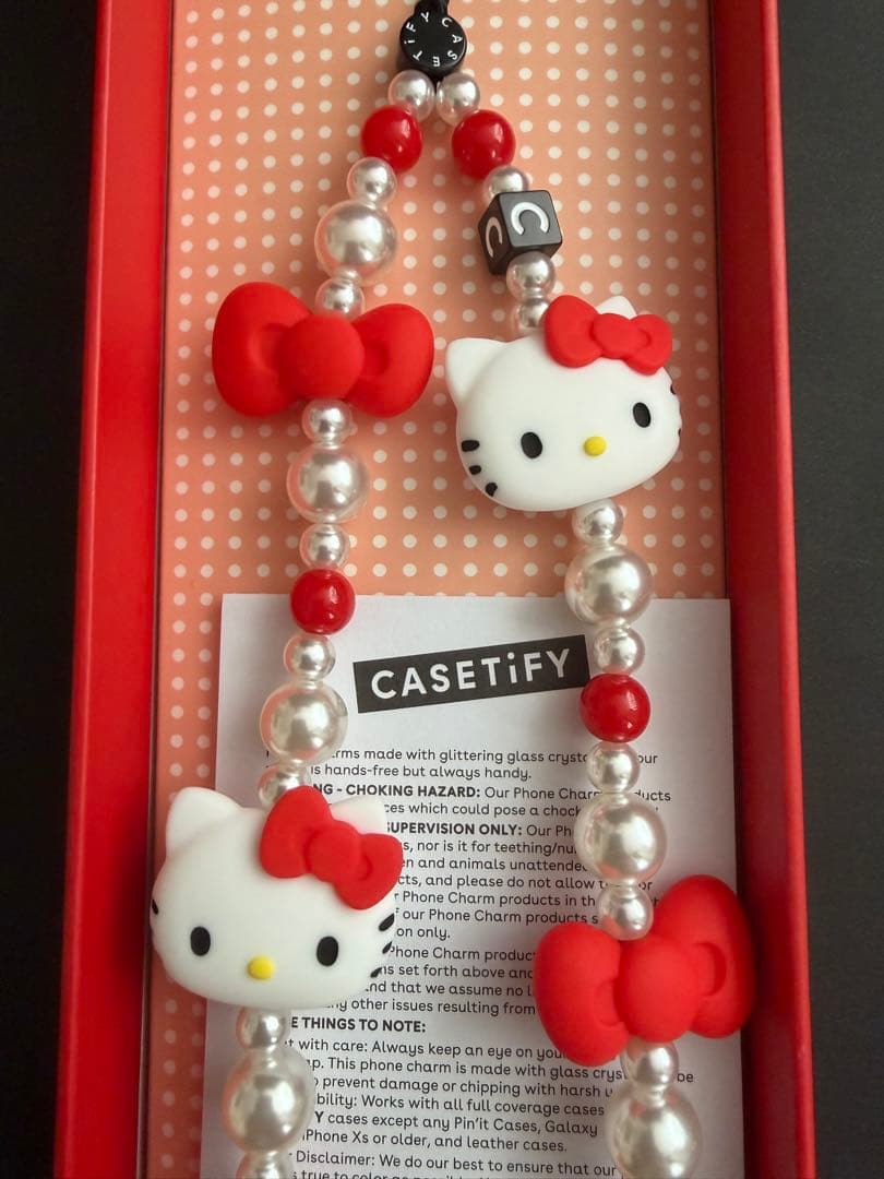 CASETiFY ケースティファイ チャームストラップ HELLO KITTY