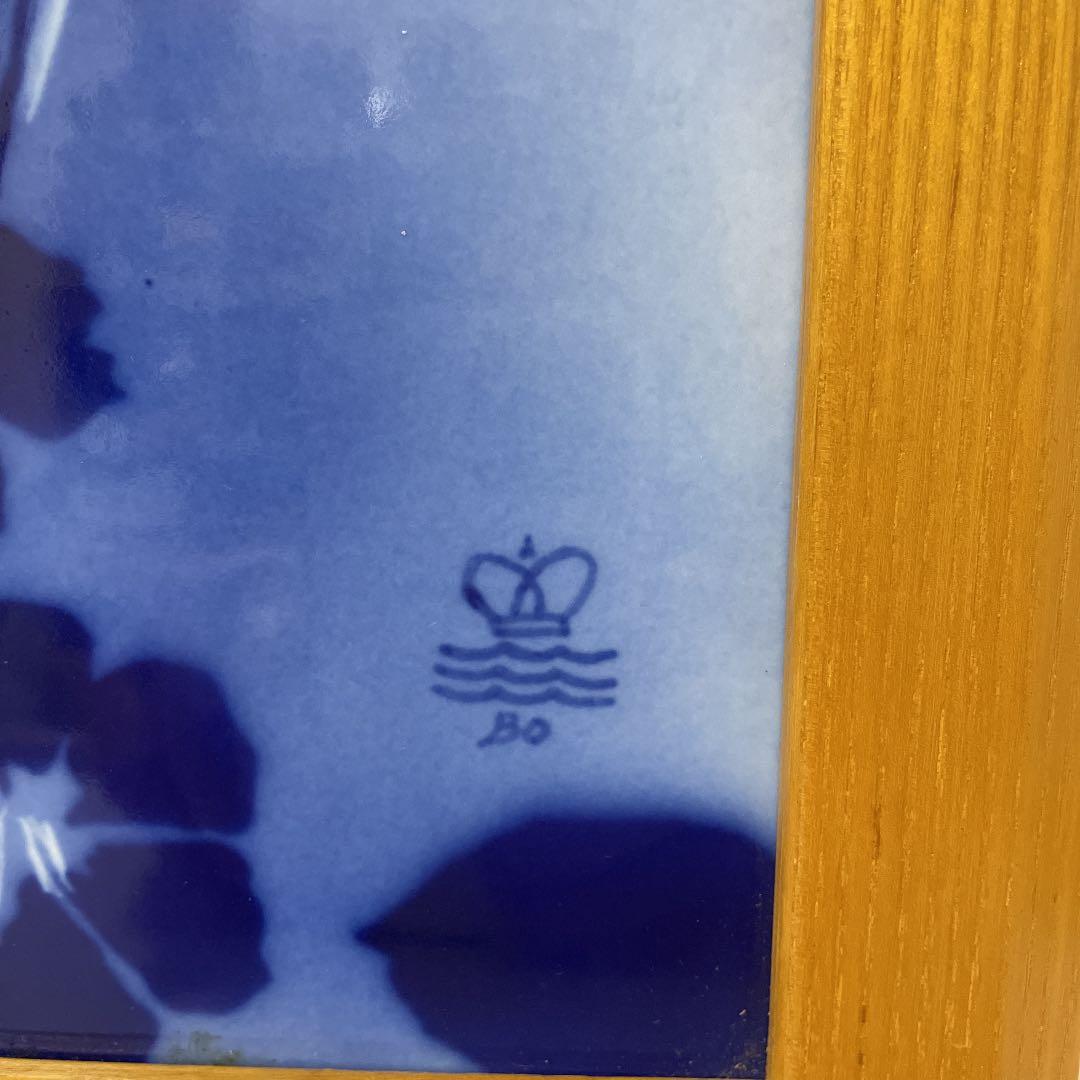 ・Juliane Marie・Blue flower・額装３４cm×２８cm・