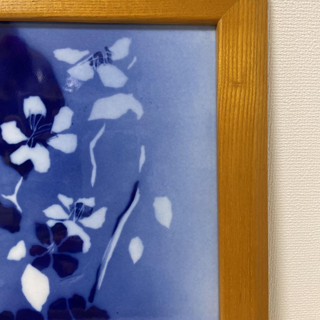 ・Juliane Marie・Blue flower・額装３４cm×２８cm・