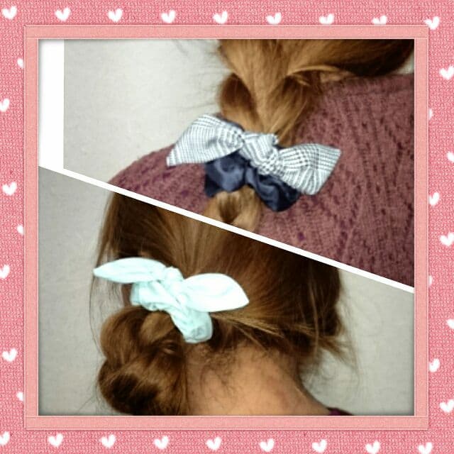 リボンつきシュシュ★☆