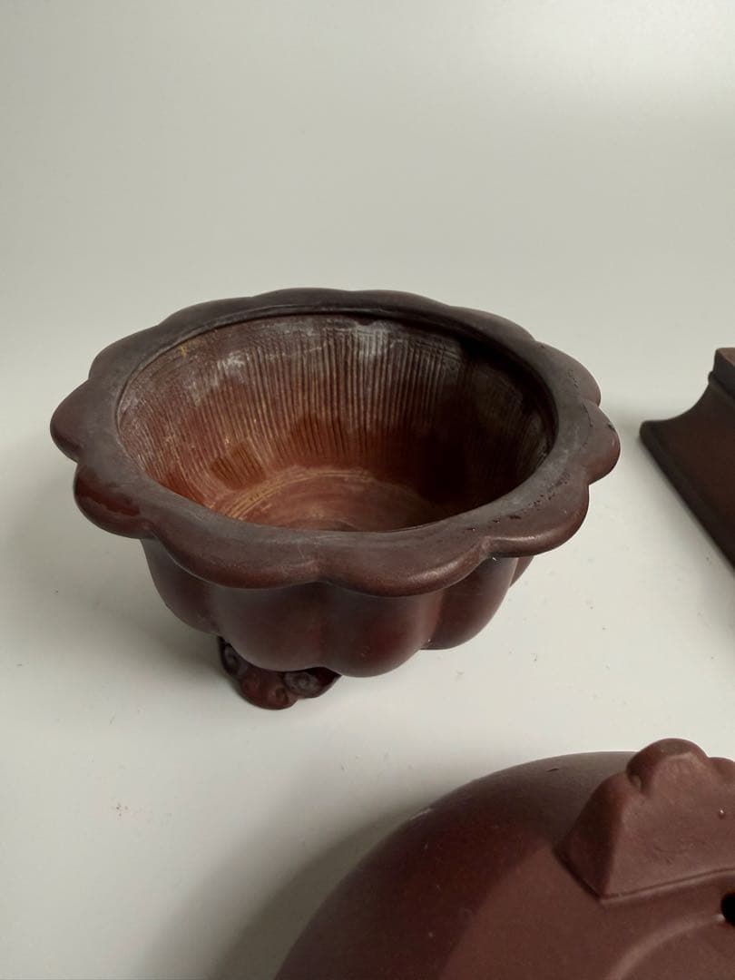 美芸、峰輝堂　盆栽鉢4点セット