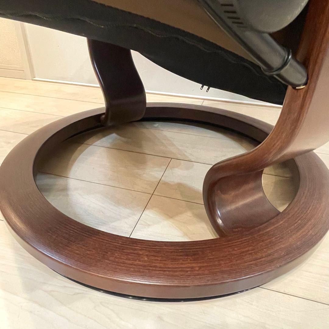 【美品】EKORNES ストレスレスチェア 本革 チェア★オットマン別売り M