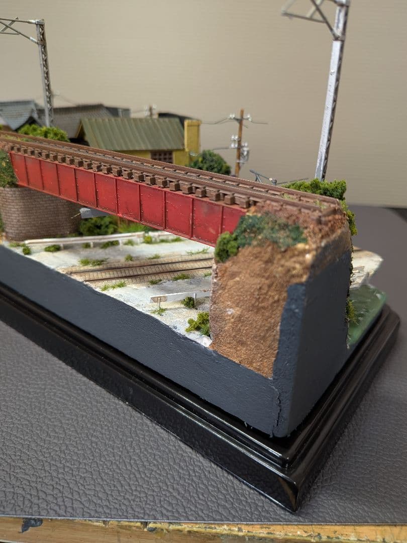 No.68鉄道Nゲージジオラマ汽車、路面電車、車付き