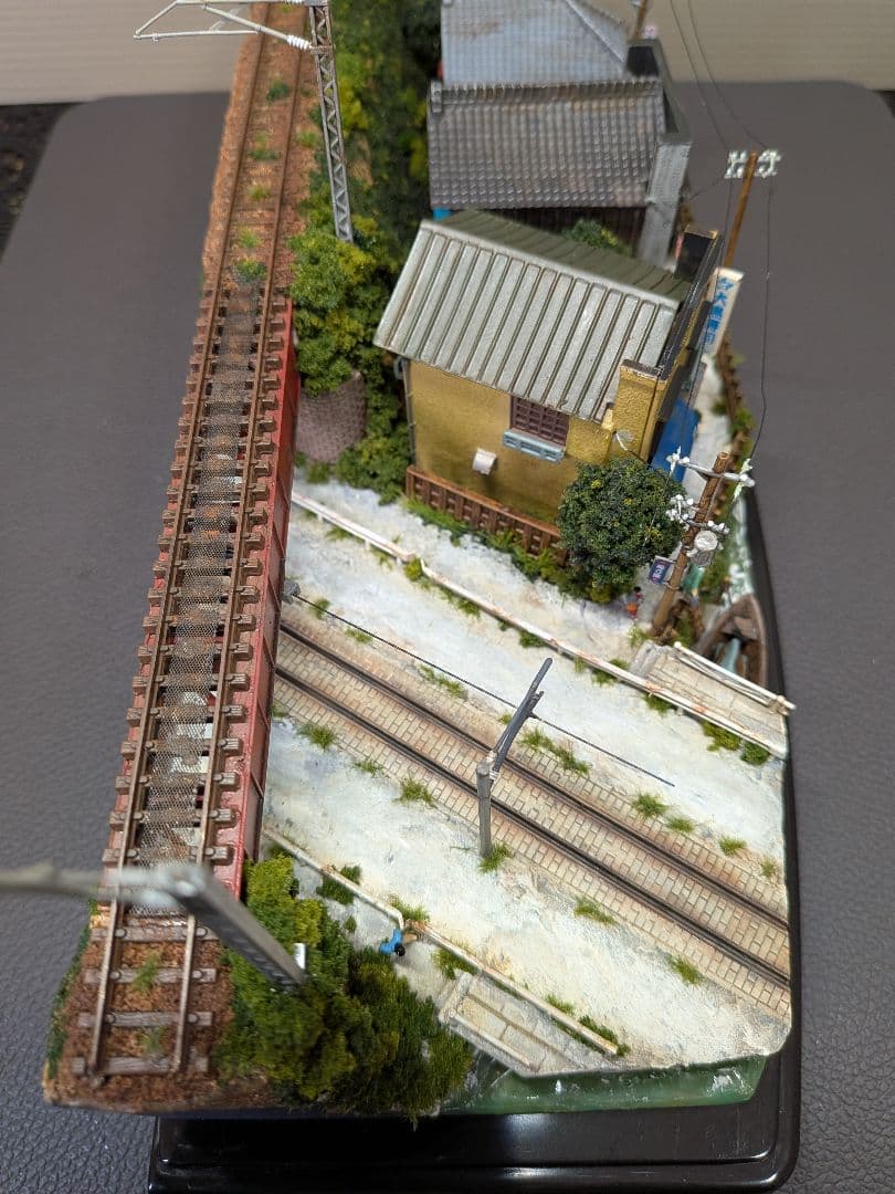 No.68鉄道Nゲージジオラマ汽車、路面電車、車付き