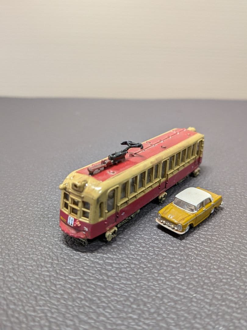 No.68鉄道Nゲージジオラマ汽車、路面電車、車付き