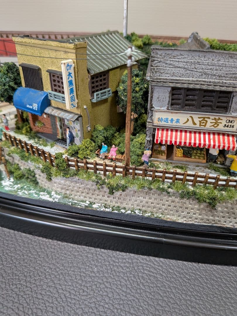 No.68鉄道Nゲージジオラマ汽車、路面電車、車付き