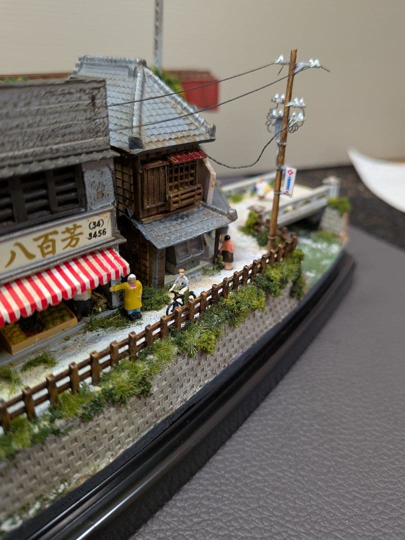 No.68鉄道Nゲージジオラマ汽車、路面電車、車付き