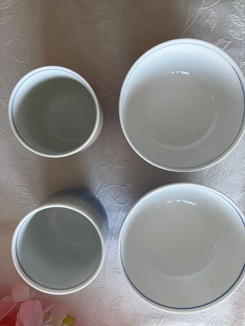 未使用❤️気品 九谷焼 宗秀窯 銀彩 夫婦湯呑み 茶碗セット