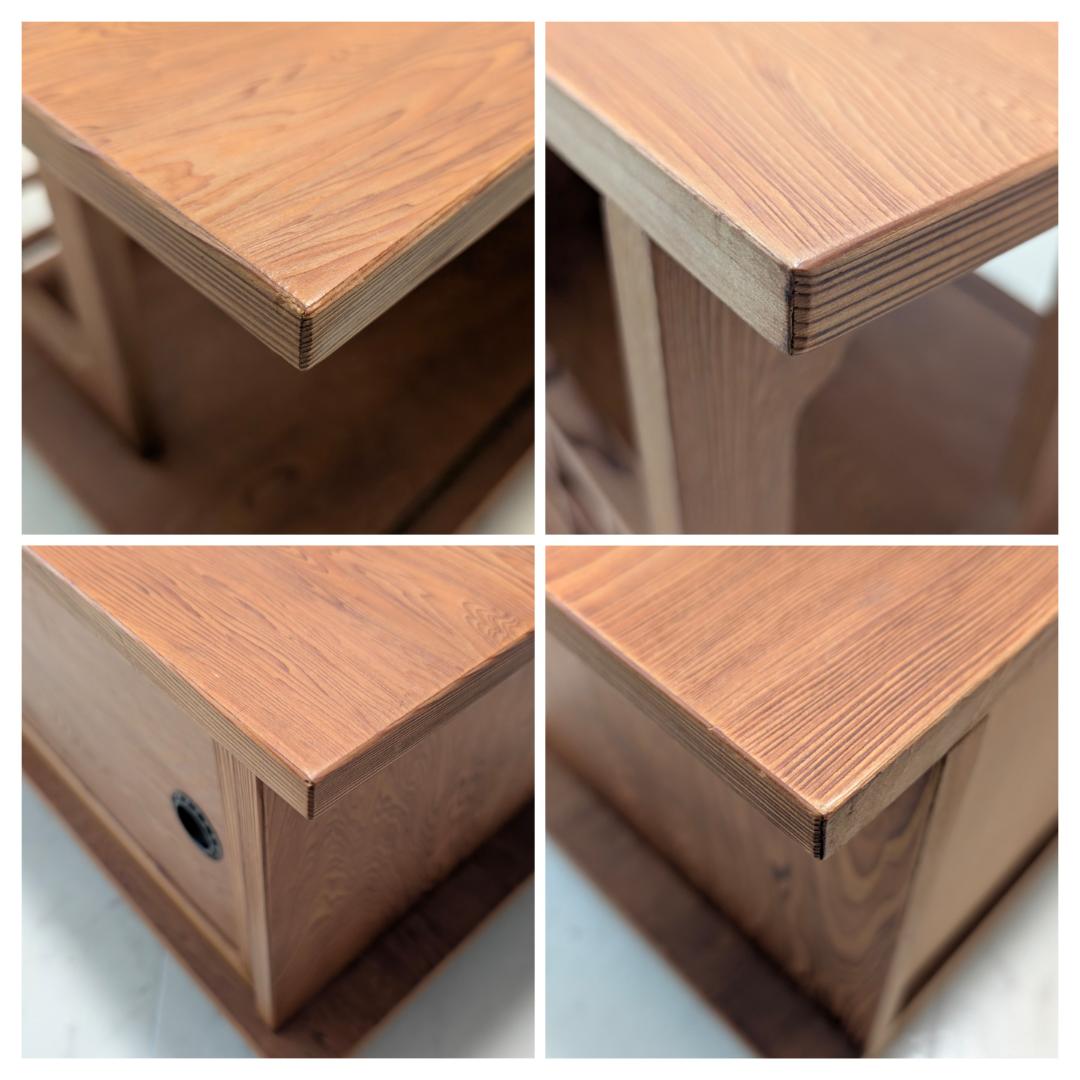 USED 屋久杉 飾り棚 キャビネット 置床 大川家具 ジャパニーズモダン 希少