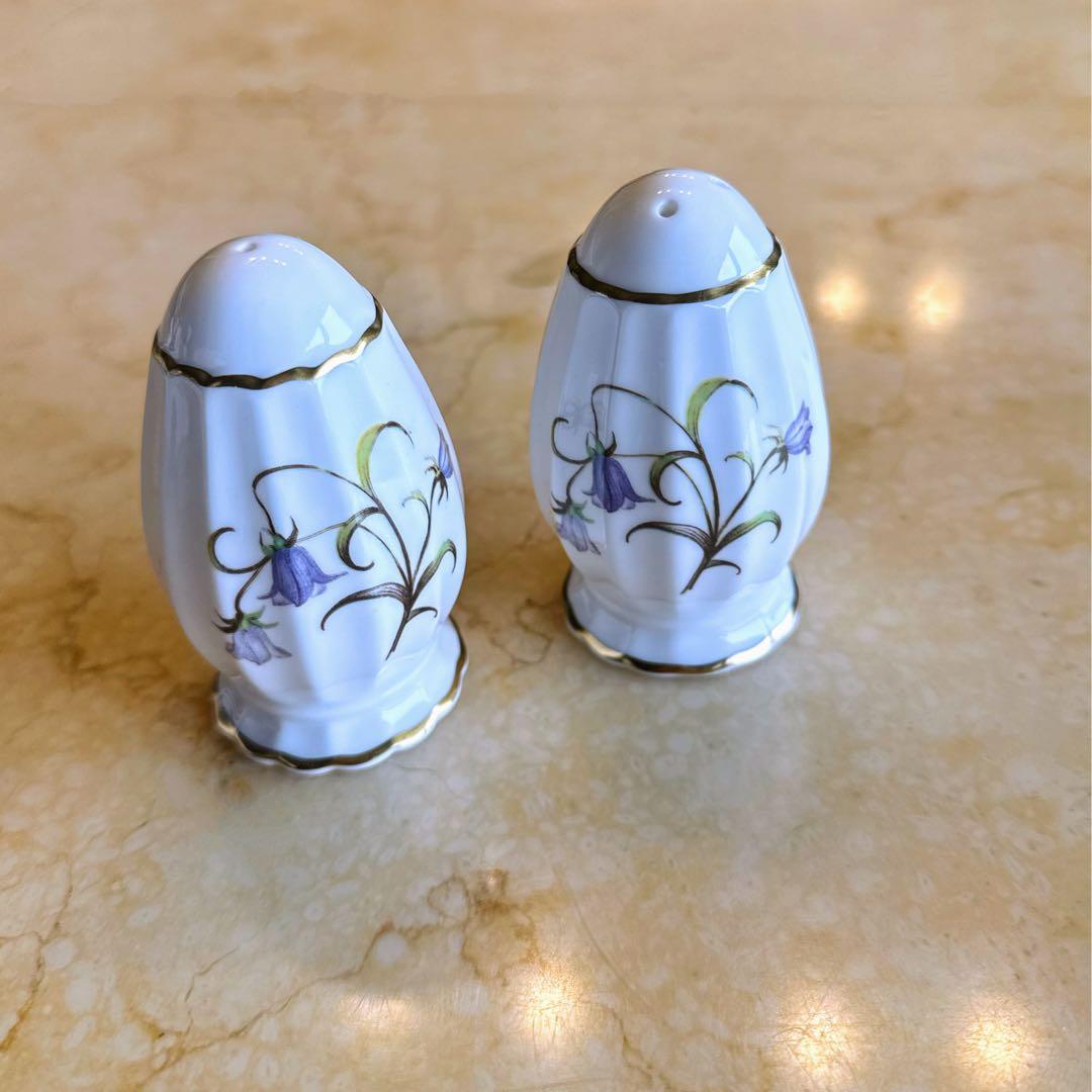 状態良好◇SPODE CAMPANULA◇ソルト＆ペッパー　イギリス陶器