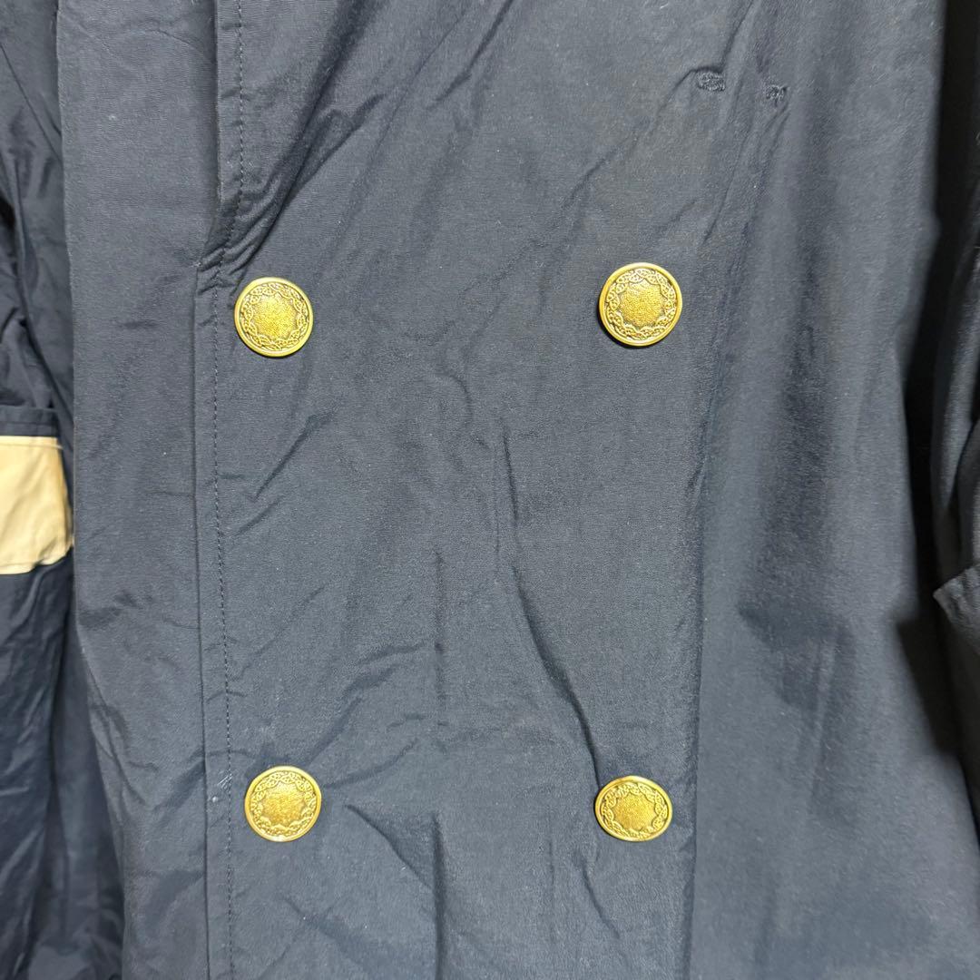 自宅保管 防寒着 3L 濃紺 ワッペン バッジ 作業服 リフレクター フード着脱