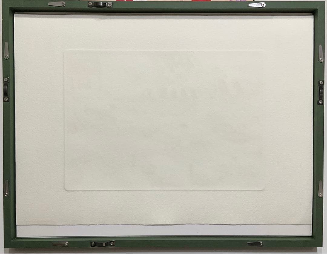 絵画・額縁・版画・上砂理佳・エッチング ・パン屋少年の朝・美術品・インテリア