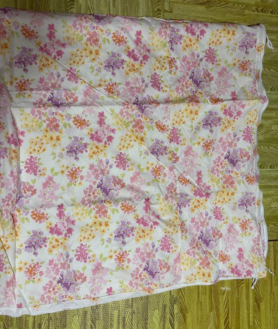 ローラアシュレイ　アメリ　花柄ベッドカバー　ダブル