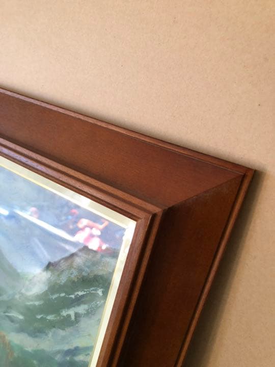 F8 額縁 額 絵画 油絵 木製 アンティーク ゴールド