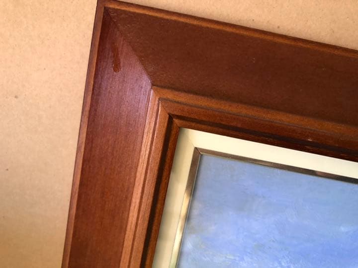 F8 額縁 額 絵画 油絵 木製 アンティーク ゴールド