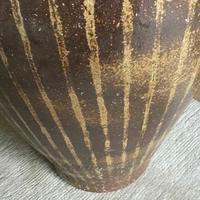 傘立て 刷毛 庭　壺　玄関　花瓶　花器　陶器 インテリア　H55cm