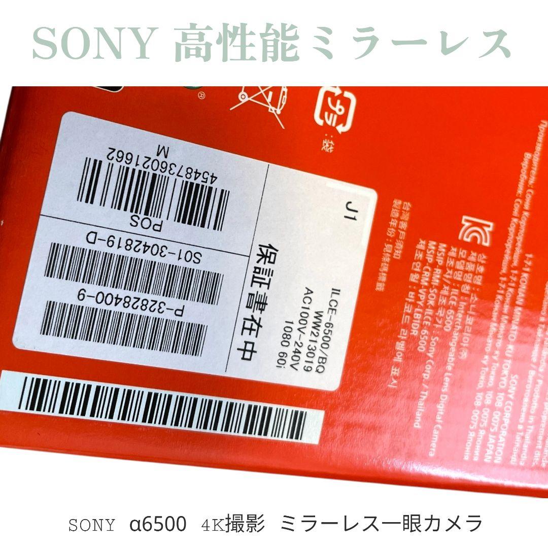 SONY α6500 ミラーレス一眼 4K撮影対応 本体・付属品・箱付きセット