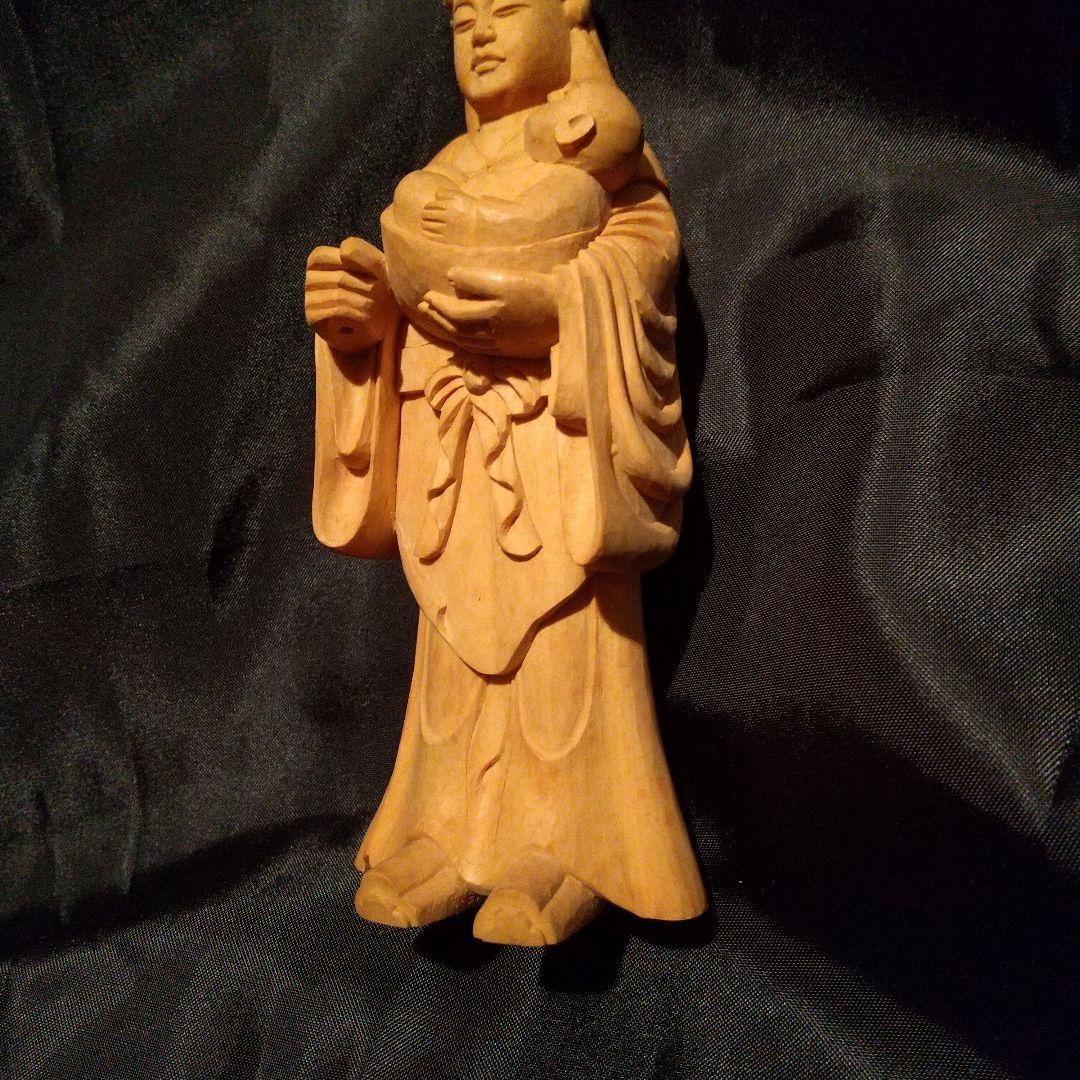 128000円■高級柘植仏像■A3 大黒天 大日如来 鬼子母神 弥勒菩薩 立像