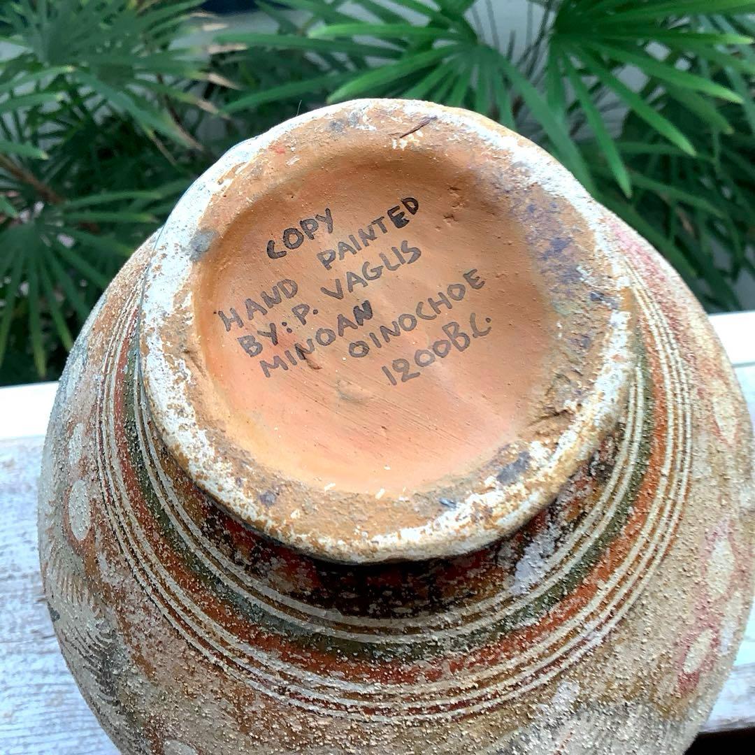 ヴィンテージ　古代ギリシャ　ミノア文明　水差し　複製