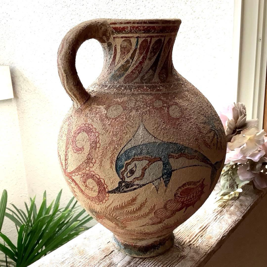 ヴィンテージ　古代ギリシャ　ミノア文明　水差し　複製