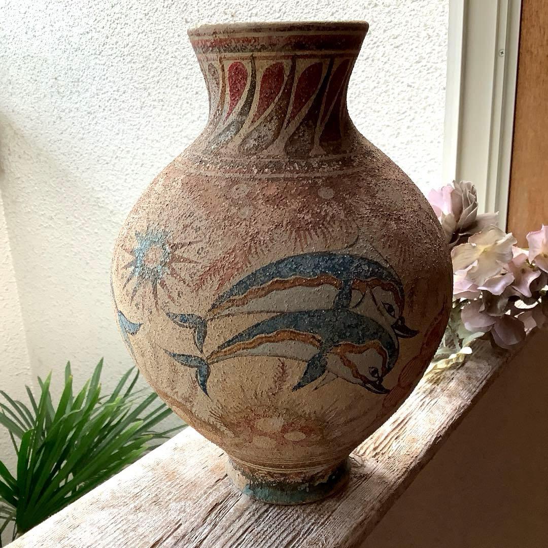 ヴィンテージ　古代ギリシャ　ミノア文明　水差し　複製